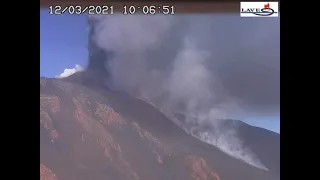 Etna paroxysm 12 March 2021 timelapse