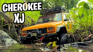 4X4 Offroad Rc JEEP Cherokee XJ Traxxas TRX4 Scale Rock Crawling Adventure ASMR