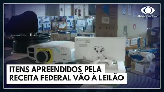 Itens apreendidos pela Receita Federal vão a leilão | Jornal da Band