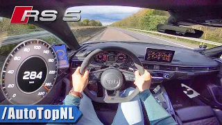 AUDI RS5 SPORTBACK | 284km/h TOP SPEED on AUTOBAHN (NO SPEED LIMIT) by AutoTopNL