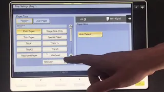 Changing The Paper Type Settings | Konica