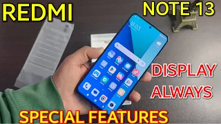 Redmi Note 13 Special Feature | Display Always ? | Redmi Note 13 Tips Tricks & Best Features