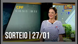 Sorteio | 27/01/2023 | Mundo Record de Prêmios