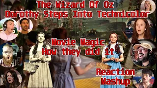 Dorothy enters Technicolor - How they did it - The Wizard Of Oz Reaction Mashup