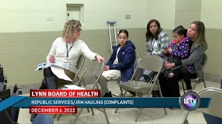 Lynn Board of Health Meeting | December 6, 2022