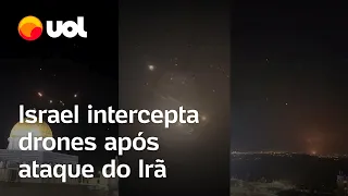 Israel x Irã: Israel intercepta drones após ataque do Irã e sirenes são acionadas; Vídeo