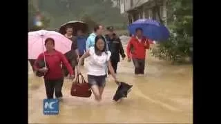 Heavy rain batters south China