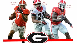 Georgia Running Backs 2017 by the Numbers