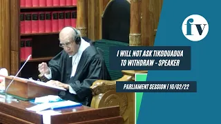 I will not ask Tikoduadua to withdraw - Speaker