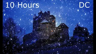 Blizzard at Poland Castle| Howling Wind Sounds for Sleeping| Studying| Relaxation| Winter Ambience