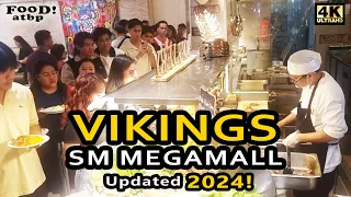 4K || VIKINGS SM MEGAMALL || Buffet restaurant tour & walk-around  (Updated 2024!)