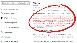 SOLUCIÓN No podemos activar Windows en este dispositivo en Windows 10