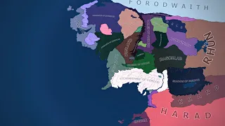 The Lord of the Rings Mod Timelapse - HOI4 Timelapse