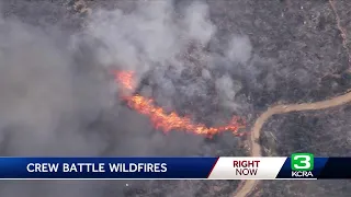 3 wildfires spark in Riverside County area of Southern California