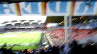 Lyon Bordeaux 1/4 de finale ligue des champions Entrée a Gerland 45 min avant le match, deja chaud!