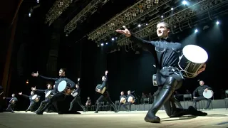 Concert of the Chechen dance ensemble "Vainakh" in Ukraine "Drum show" Dikalu Muzakaev.