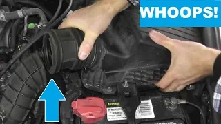 Honda and Acura Air Intake Hose Replacement with Basic Hand Tools