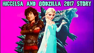 HiccElsa And Godzilla 2017 Story Part 2 Astrid And Godzilla Are Reunited