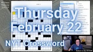 Some nice finds [0:09/6:08]  ||  Thursday 2/22/24 New York Times Crossword