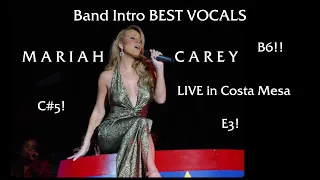 Incredible Vocals from Mariah Carey in Costa Mesa "Band Intro" LIVE 2003!