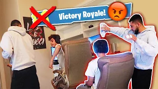 MAKING FaZe Rug LOSE IN FORTNITE! *PISSED OFF*