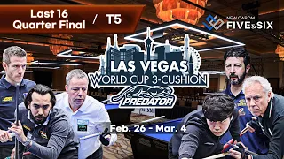 [Table 5] Las Vegas World Cup 3-Cushion 2023 - Last 16 & Quarter Final