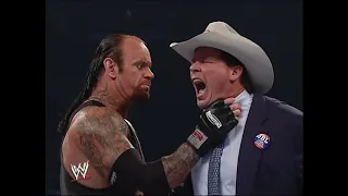 The Undertaker chokeslams JBL on the microphone SmackDown 10/26/07