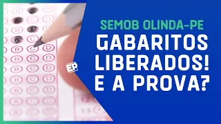 SEMOB OLINDA-PE: BANCA GABARITOS SEM CADERNO DE PROVAS! E AGORA?