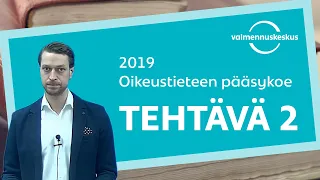 Oikiksen pääsykokeen 2019 oikeat ratkaisut - Tehtävä 2