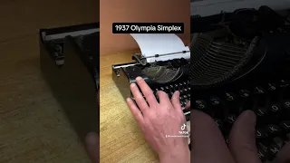 How to use all functions on a 1937 Olympia Simplex vintage portable typewriter