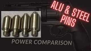 Valve pins comparison test