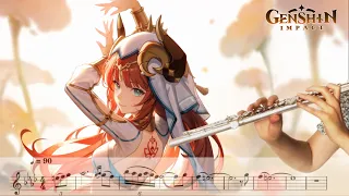 Nilou Dance of the Delicate Lotus - Genshin Impact | Flute Cover [SHEET MUSIC]