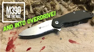 M390 steel into overdrive - death by degrees! an epic edge retention video