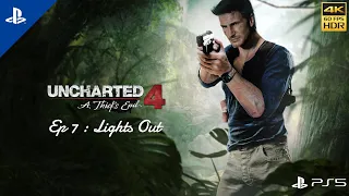 Uncharted 4 PS5 Gameplay Walkthrough  [4K HDR 60FPS]  - Ep 7 - Lights Out