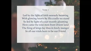 O Holy Night || Instrumental piano hymn || Christmas Sing Along with Lyrics