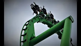 Anaconda front seat ride with data overlay at Gold Reef City Theme Park