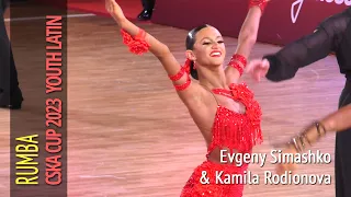 Rumba = Evgeny Simashko & Kamila Rodionova = 2023 Waltz of Victory CSKA Cup Youth Latin