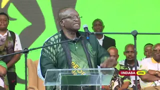 Inkokheli yeMK Party umnumzana Jacob Zuma esenza intetho yakhe e-Orlando Stadium #iindabazethu