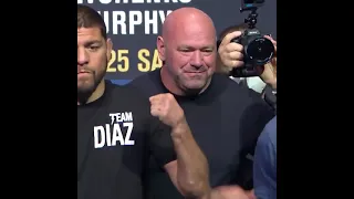 The staredown between Nick Diaz & Robbie Lawler 👀 #shorts