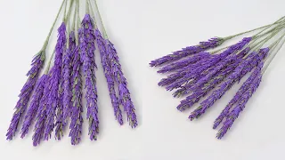 Crepe paper lavender. DIY crafts and decor. 5 minute crafts