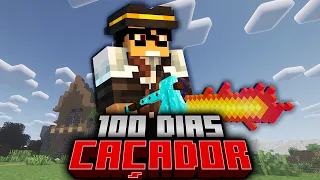 SOBREVIVI 100 DIAS SENDO CAÇADOR DO MINECRAFT - O FILME