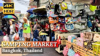 [BANGKOK] Sampeng Market "One of Cheapest for Shopping in Bangkok" | Thailand [4K HDR Walking Tour]