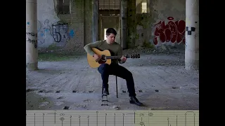 Måneskin Trastevere guitar cover TAB