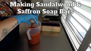 Making Sandalwood & Saffron Soap Bars