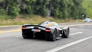 Cars Leaving Tankstelle 10/07/2022 Nürburgring 2022 - Aston Martin Valkyrie, Acceleration, Sound,