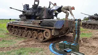 US and Europe Cruelly Test Monstrous German Made AA “Tank” During Scary Drill