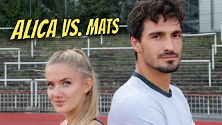 Alica Schmidt vs. Mats Hummels - 400m Race