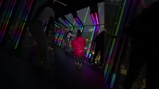 Young girl terrified of TILT thrill ride🥺 #360chicago #TILT #nope #scary #chicago #thrillride