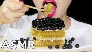 ASMR BOBA(Tapioca Pearls) HONEYCOMB *Sticky+Chewy* 보바(타피오카펄) 벌집꿀 리얼사운드 먹방 Eating Sounds