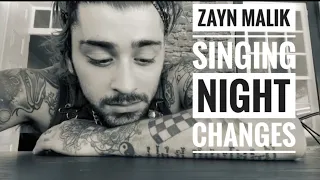 Zayn malik singing Night changes , via #instagram post, 2022, i can't stop crying 😭😭OMG!! #zayn #1d